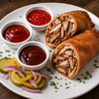 Shawarma Egg Roll